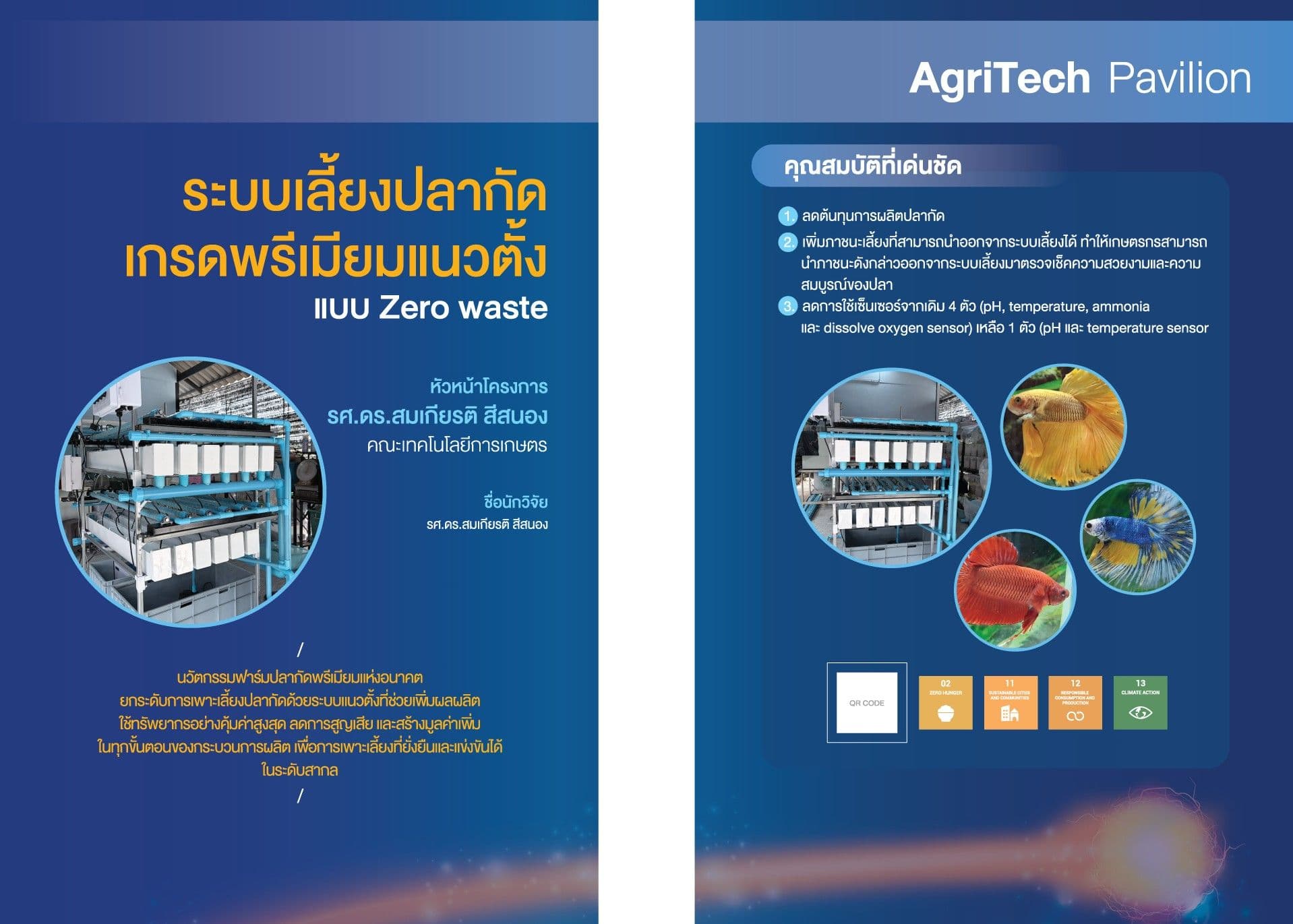 The development of a Zero-Waste Vertical System for Premium-Grade Siamese fighting fish  (Betta splendens)